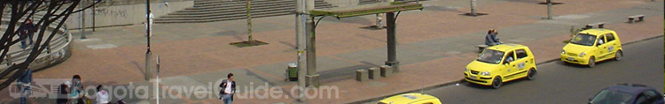 foto taxis en bogota , pico y placa ambiental