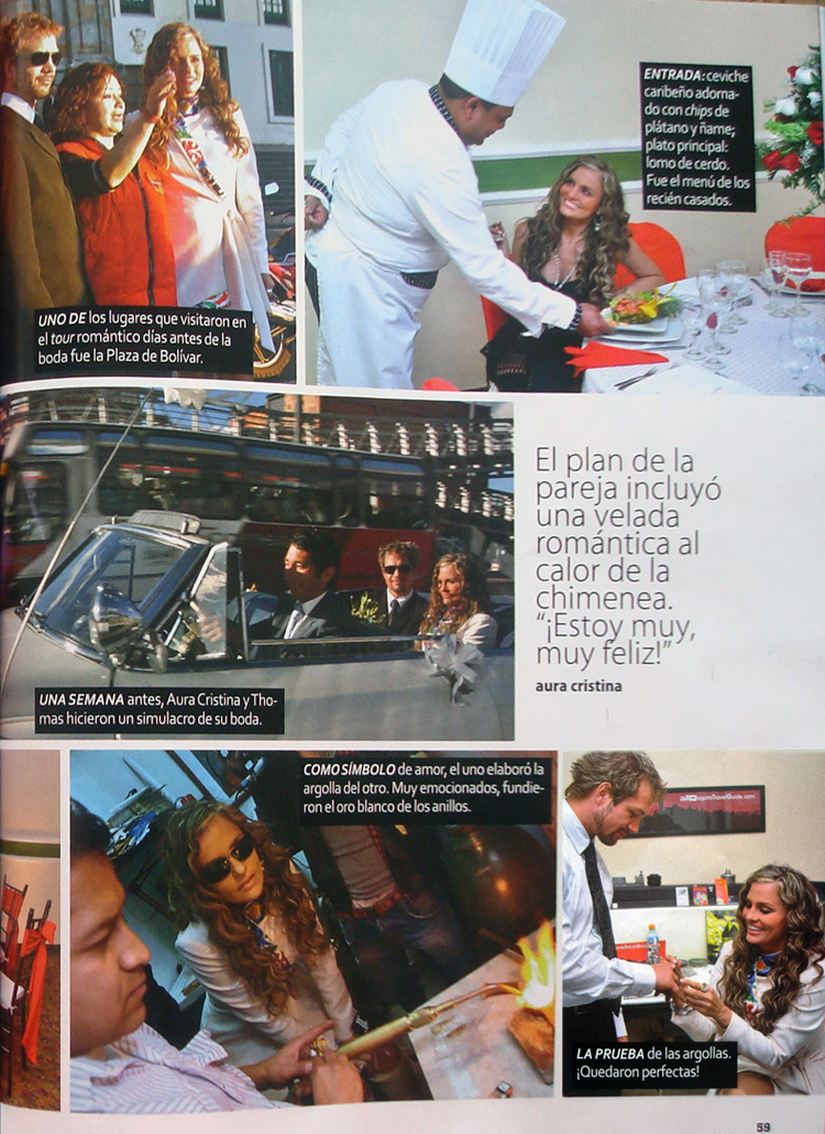 articulo revista tv y novelas - plan argollas - bogota - Aura Cristina Geithner 